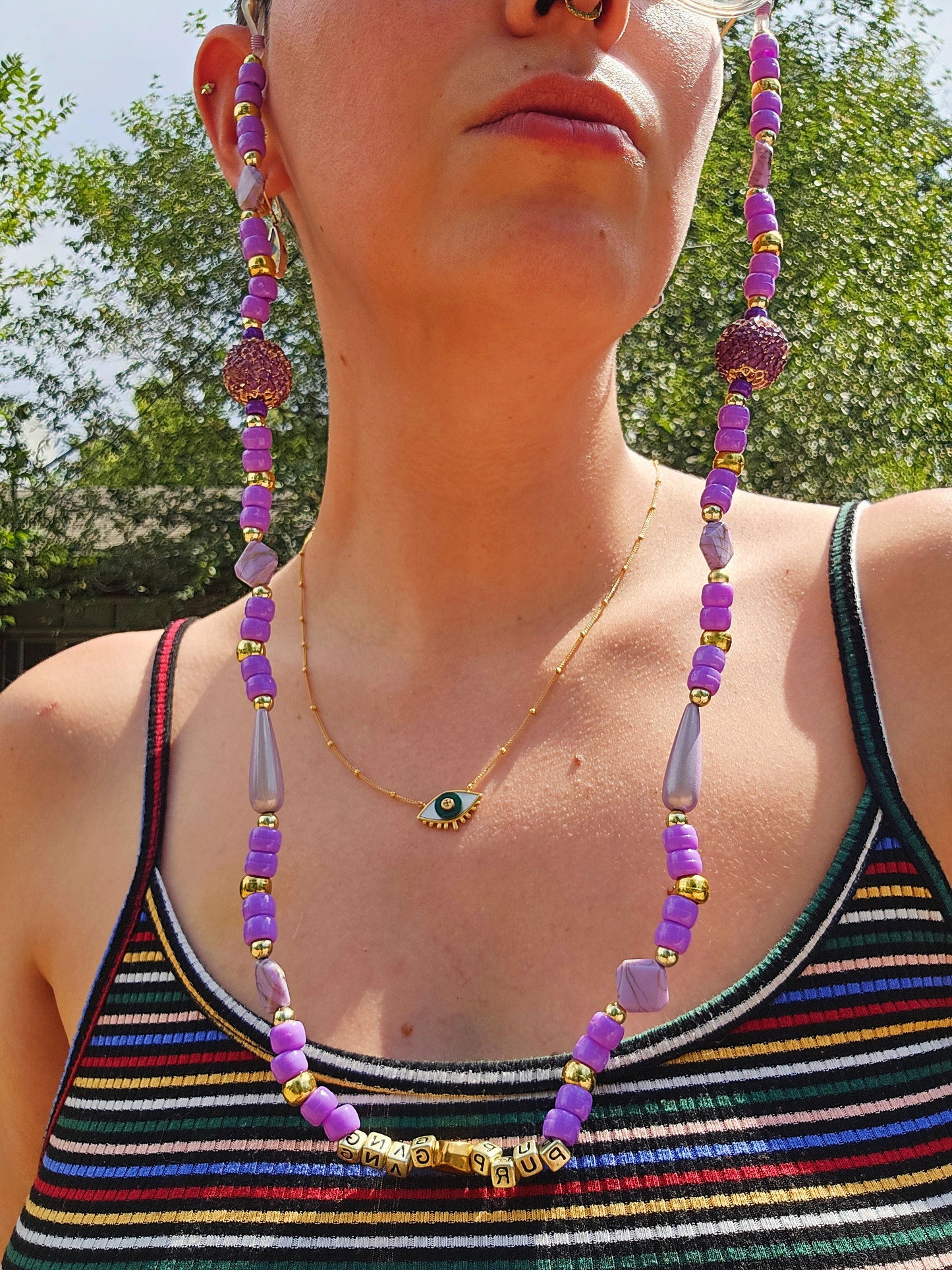 Purp Gang Glasses Chain