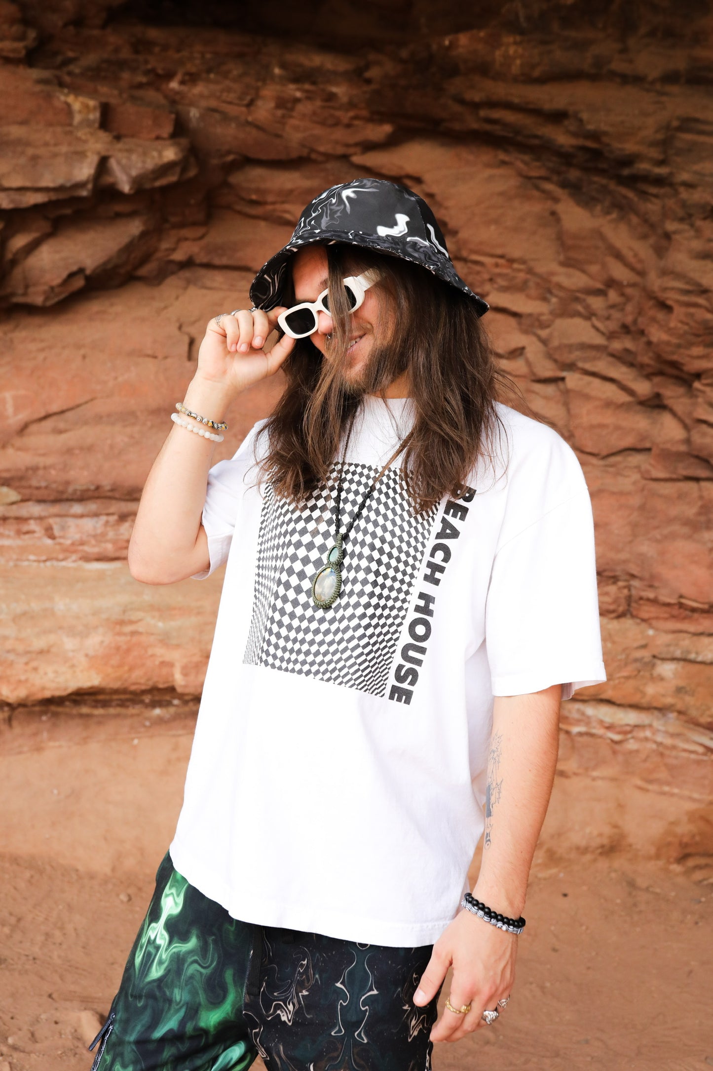 Black and White Bucket Hat