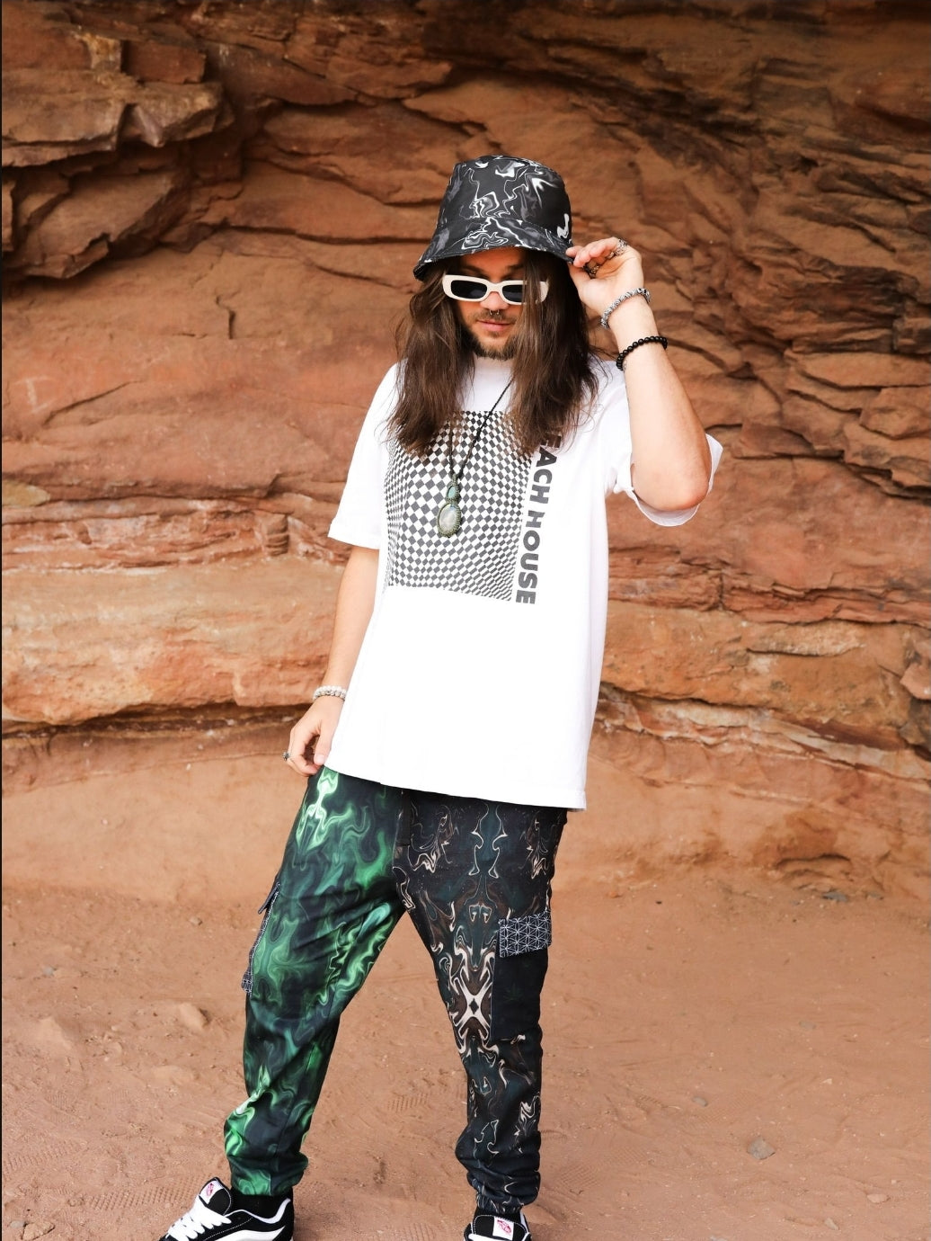 Black and White Bucket Hat