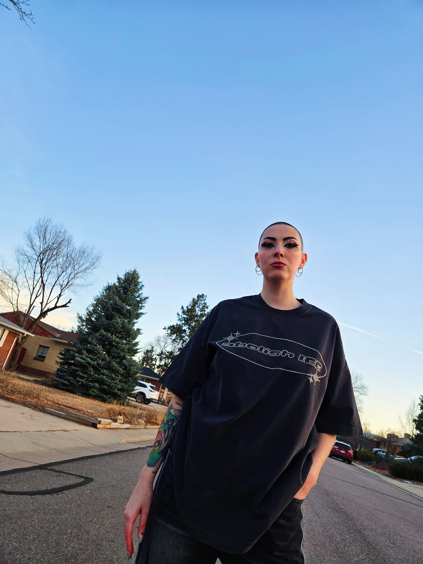 Abolish ICE Rhinestone Tee